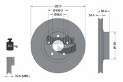 BDS1661 Brzdový kotouč BENDIX Braking