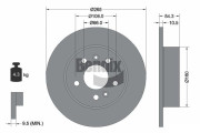 BDS1387 Brzdový kotouč BENDIX Braking