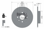 BDS2113 Brzdový kotouč BENDIX Braking