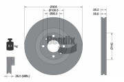 BDS1451 Brzdový kotouč BENDIX Braking