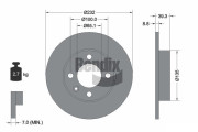 BDS1338 Brzdový kotouč BENDIX Braking
