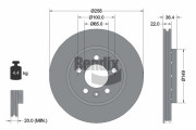 BDS1356 Brzdový kotouč BENDIX Braking