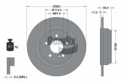 BDS1750 Brzdový kotouč BENDIX Braking
