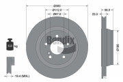 BDS1921 Brzdový kotouč BENDIX Braking