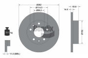BDS1442 Brzdový kotouč BENDIX Braking