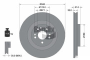 BDS1337HC Brzdový kotouč BENDIX Braking