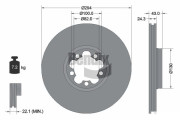 BDS1308 Brzdový kotouč BENDIX Braking