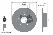 BDS1829 Brzdový kotouč BENDIX Braking