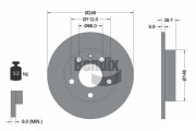 BDS1071 Brzdový kotouč BENDIX Braking