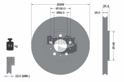 BDS1052HC Brzdový kotouč BENDIX Braking