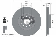 BDS1310HC Brzdový kotouč BENDIX Braking