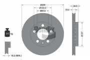 BDS1350 Brzdový kotouč BENDIX Braking