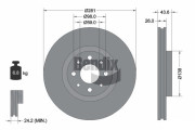 BDS1134 Brzdový kotouč BENDIX Braking