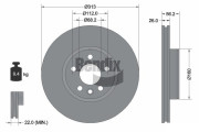 BDS1385HC Brzdový kotouč BENDIX Braking