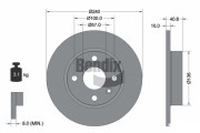 BDS1492 Brzdový kotouč BENDIX Braking