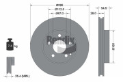 BDS1194HC Brzdový kotouč BENDIX Braking