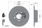BDS1711 Brzdový kotouč BENDIX Braking