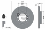 BDS1808 Brzdový kotouč BENDIX Braking