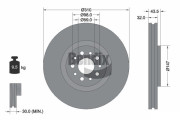 BDS1888 Brzdový kotouč BENDIX Braking