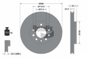 BDS1155HC Brzdový kotouč BENDIX Braking