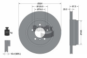 BDS1935 Brzdový kotouč BENDIX Braking
