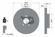 BDS1050 Brzdový kotouč BENDIX Braking