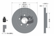 BDS1846 Brzdový kotouč BENDIX Braking