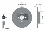 BDS1182 Brzdový kotouč BENDIX Braking
