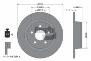 BDS1420 Brzdový kotouč BENDIX Braking