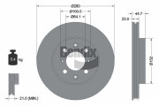 BDS2092 Brzdový kotouč BENDIX Braking