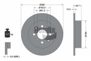BDS1776 Brzdový kotouč BENDIX Braking