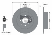 BDS2153 Brzdový kotouč BENDIX Braking