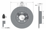BDS1164 Brzdový kotouč BENDIX Braking