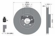 BDS1836 Brzdový kotouč BENDIX Braking