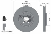 BDS1681HC Brzdový kotouč BENDIX Braking