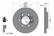 BDS1357 Brzdový kotouč BENDIX Braking