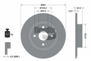 BDS2095 Brzdový kotouč BENDIX Braking