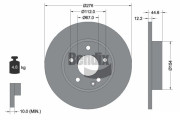 BDS1638 Brzdový kotouč BENDIX Braking