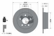 BDS1074 Brzdový kotouč BENDIX Braking