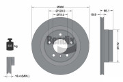 BDS1055 Brzdový kotouč BENDIX Braking