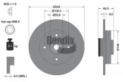 BDS1088 Brzdový kotouč BENDIX Braking