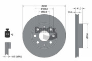 BDS1196 Brzdový kotouč BENDIX Braking