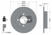 BDS1837 Brzdový kotouč BENDIX Braking