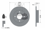BDS1673 Brzdový kotouč BENDIX Braking