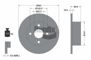 BDS2046 Brzdový kotouč BENDIX Braking