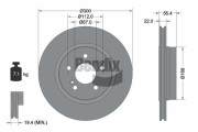 BDS2138 Brzdový kotouč BENDIX Braking