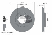 BDS2105 Brzdový kotouč BENDIX Braking