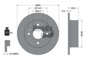 BDS1988 Brzdový kotouč BENDIX Braking
