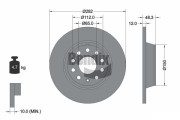 BDS1031 Brzdový kotouč BENDIX Braking