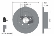 BDS1207 Brzdový kotouč BENDIX Braking